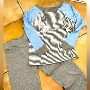 Pj 2 pc set long sleeve raglán tee & long pants 100% Peruvian cotton pre shrunk